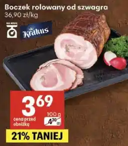 Delikatesy Centrum Boczek rolowany od szwagra Krakus oferta