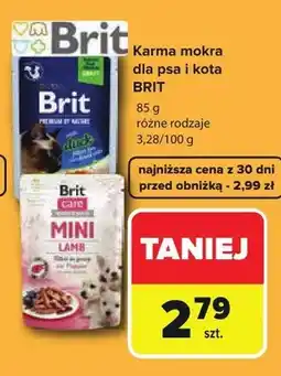 Carrefour Karma mokra dla psa i kota Brit oferta
