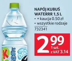 Selgros Napój Kubuś Waterrr 1,5l wszystkie rodzaje 732341 oferta