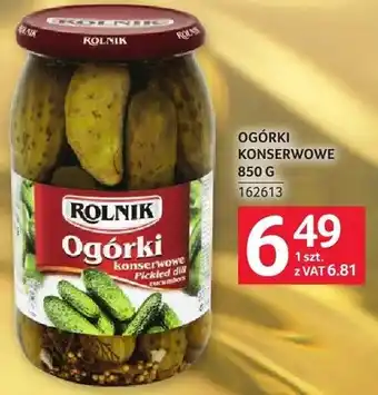 Selgros Ogórki konserwowe Rolnik oferta