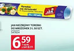 Selgros Torebki do mrożonek Jan Niezbędny 3l 50szt oferta