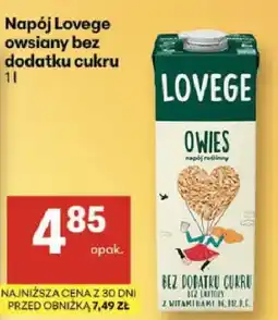 Delikatesy Centrum Napój Lovege owsiany bez dodatku cukru oferta