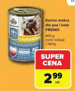 Carrefour Karma mokra dla psa i kota Frendi z kurczakiem oferta