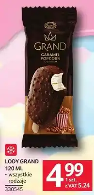Selgros Lody Grand Caramel Popcorn wszystkie rodzaje oferta