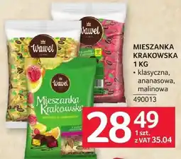 Selgros Mieszanka krakowska Wawel 1kg klasyczna, ananasowa, malinowa 490013 oferta