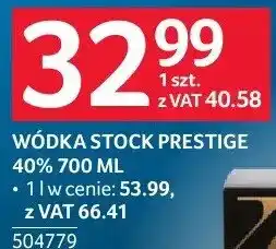 Selgros Wódka Stock Prestige 40% 504779 oferta
