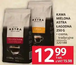 Selgros Kawa mielona Astra Łagodna crema, tradycyjna oferta