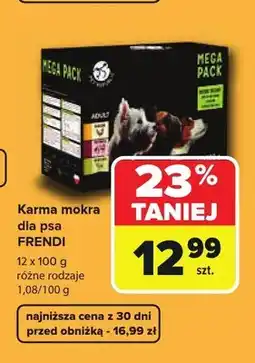 Carrefour Karma mokra dla psa Frendi Mega Pack oferta
