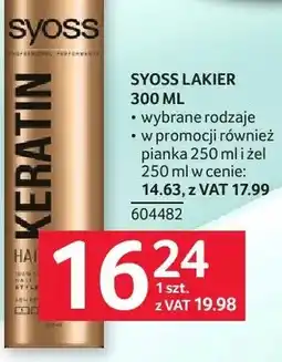 Selgros Lakier do włosów Syoss Keratin oferta