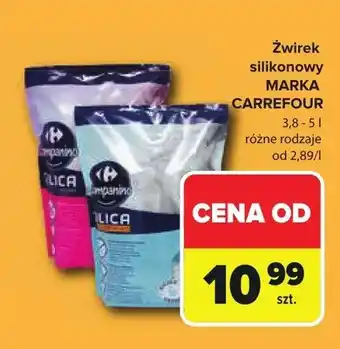 Żwirek silikonowy Carrefour
