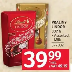 Selgros Praliny Lindor 337g Assorted, Milk 377002 oferta