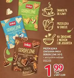Selgros Przekąska owsiana Inka Serdeczne wszystkie rodzaje oferta