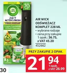 Selgros Odświeżacz powietrza Air Wick Active Fresh komplet oferta