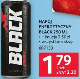 Selgros Napój energetyczny Black wszystkie rodzaje oferta