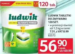 Selgros Tabletki do zmywarki Ludwik All in1 Ultimate Power 120szt oferta