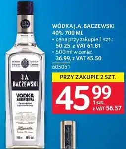 Selgros Wódka J.A. Baczewski 40% 605061 oferta