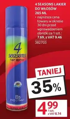 Selgros Lakier do włosów 4 Seasons oferta