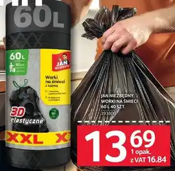 Selgros Worki na śmieci Jan Niezbędny 60l 40szt oferta