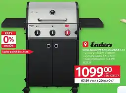 Selgros Grill gazowy Chicago Next 3 R Enders 124x51x108cm oferta
