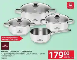 Selgros Komplet garnków 7 części Gerlach First oferta