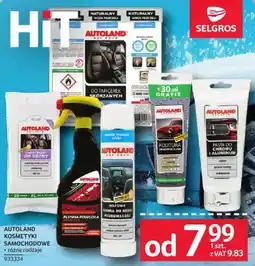 Selgros Kosmetyki samochodowe Autoland różne rodzaje oferta