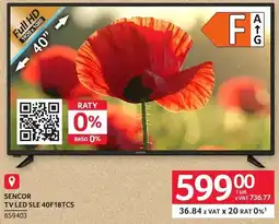 Selgros Telewizor LED SLE 40F18TCS Sencor oferta