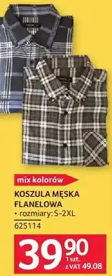 Selgros Koszula męska flanelowa mix kolorów rozmiary S-2XL 625114 oferta