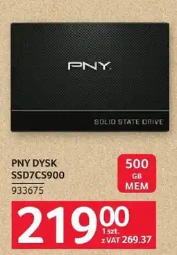 Selgros Dysk SSD PNY CS900 oferta