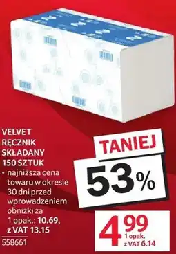 Selgros Ręcznik składany Velvet oferta