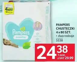 Selgros Chusteczki Pampers Sensitive oferta
