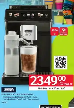 Selgros Ekspres do kawy Eletta ECAM450.65.G oferta