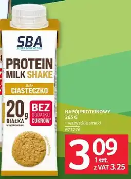 Selgros Napój Proteinowy Protein Milk Shake smak Ciasteczko Mlekovita SBA oferta