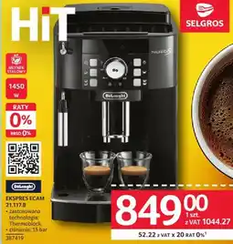 Selgros Ekspres ECAM 21.117.B DeLonghi oferta