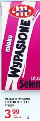 Selgros Mleko Wypasione z selenem UHT Mlekovita oferta
