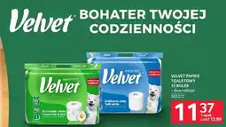 Selgros Papier toaletowy Velvet 12 rolek, dwa rodzaje, 583372 oferta
