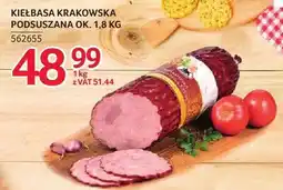 Selgros Kiełbasa Krakowska Podsuszana 562655 oferta