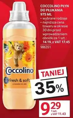 Selgros Płyn do płukania Coccolino Fresh & Soft oferta