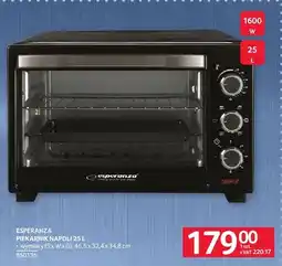 Selgros Piekarnik Esperanza Napoli 25l 46,5x32,4x34,8cm oferta