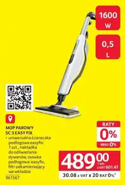 Selgros Mop parowy Kärcher SC 3 Easy Fix oferta