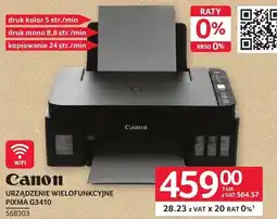 Selgros Urządzenie wielofunkcyjne Canon PIXMA G3410 oferta