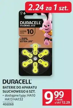 Selgros Baterie do aparatu słuchowego 6szt. Duracell oferta