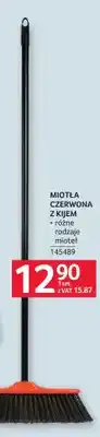 Selgros Miotła czerwona z kijem oferta