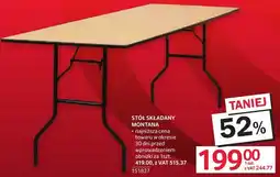 Selgros Stół składany Montana oferta