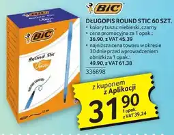 Selgros Długopis Round Stic BIC 60szt. kolory: niebieski, czarny oferta