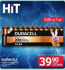 Selgros Baterie Duracell AA komplet 24szt oferta