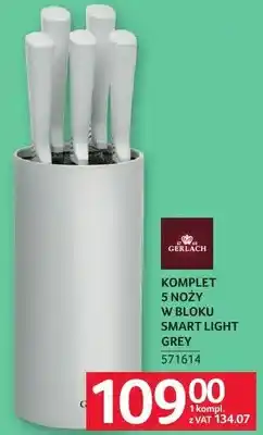 Selgros Komplet 5 noży w bloku Gerlach Smart Light Grey oferta