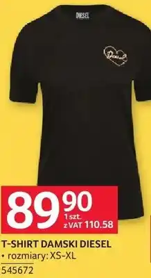 Selgros T-shirt damski Diesel rozmiary XS-XL 545672 oferta