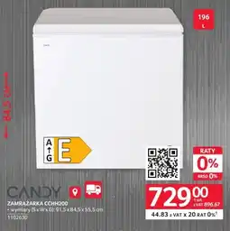 Selgros Zamrażarka Candy CCHH200 91,5x84,5x55,5cm oferta