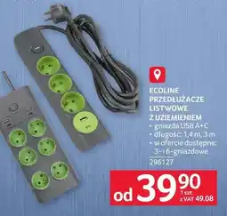Selgros Przedłużacze listwowe z uziemieniem oferta