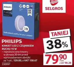 Selgros Kinkiet LED z czujnikiem ruchu 15W oferta